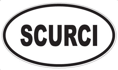 SCURCI - Oval Sticker