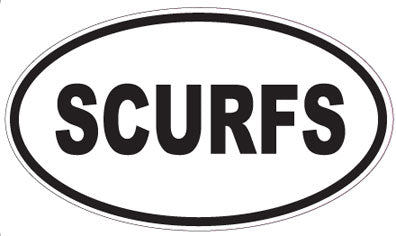 SCURFS - Oval Sticker