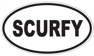 SCURFY - Oval Sticker