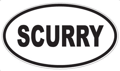 SCURRY - Oval Magnet