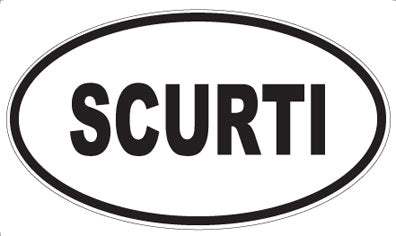 SCURTI - Oval Magnet