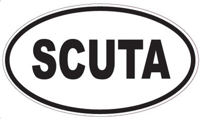 SCUTA - Oval Sticker