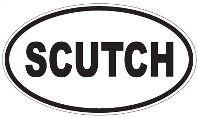 SCUTCH - Oval Sticker
