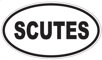 SCUTES - Oval Sticker