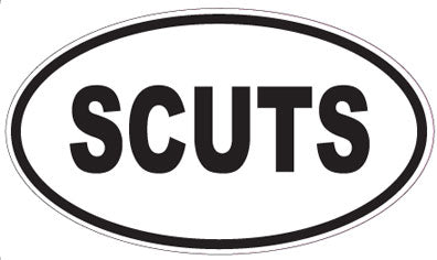 SCUTS - Oval Sticker