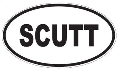 SCUTT - Oval Magnet