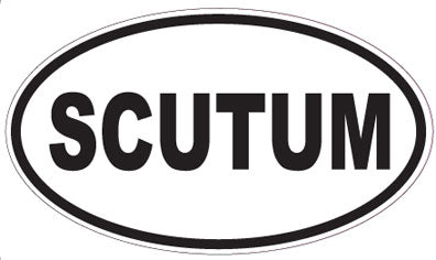 SCUTUM - Oval Sticker