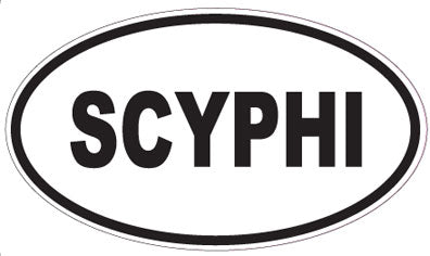SCYPHI - Oval Sticker