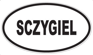 SCZYGIEL - Oval Sticker