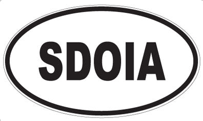 SDOIA - Oval Magnet