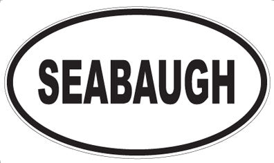 SEABAUGH - Oval Sticker