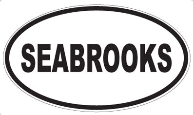 SEABROOKS - Oval Sticker