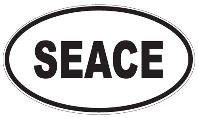SEACE - Oval Sticker