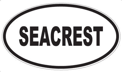 SEACREST - Oval Sticker