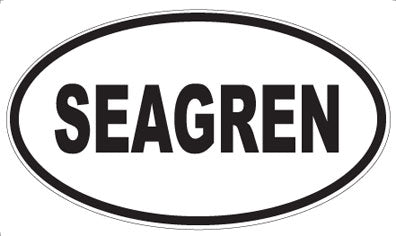 SEAGREN - Oval Magnet