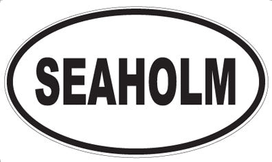 SEAHOLM - Oval Sticker