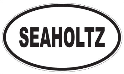 SEAHOLTZ - Oval Sticker
