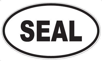 SEAL - Oval Sticker