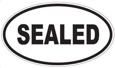 SEALED - Oval Sticker
