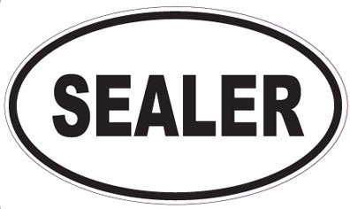 SEALER - Oval Sticker
