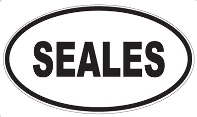 SEALES - Oval Magnet