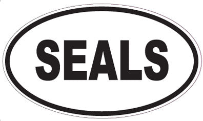 SEALS - Oval Magnet