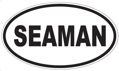 SEAMAN - Oval Sticker