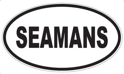 SEAMANS - Oval Magnet
