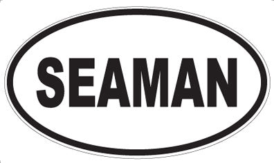 SEAMAN - Oval Magnet
