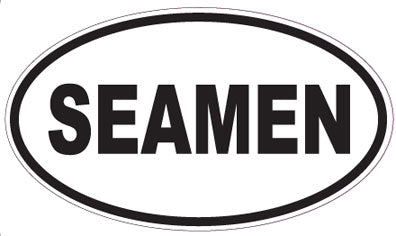 SEAMEN - Oval Sticker