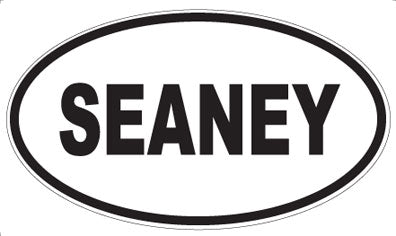 SEANEY - Oval Magnet