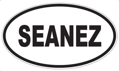 SEANEZ - Oval Magnet