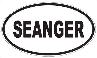 SEANGER - Oval Sticker