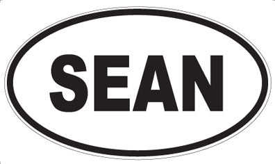 SEAN - Oval Magnet