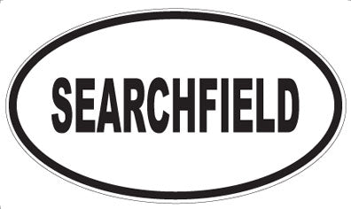 SEARCHFIELD - Oval Magnet