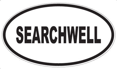 SEARCHWELL - Oval Sticker