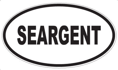 SEARGENT - Oval Sticker