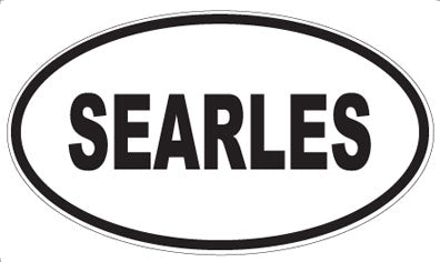 SEARLES - Oval Sticker