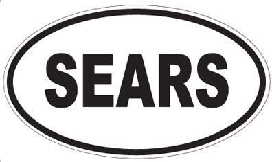 SEARS - Oval Sticker