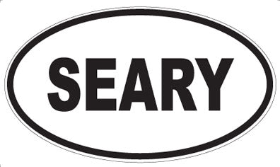 SEARY - Oval Sticker