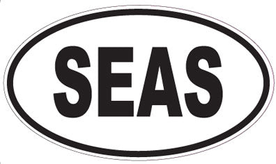 SEAS - Oval Sticker