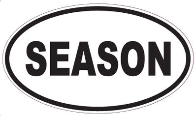 SEASON - Oval Sticker