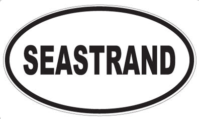 SEASTRAND - Oval Sticker