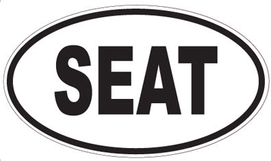 SEAT - Oval Sticker
