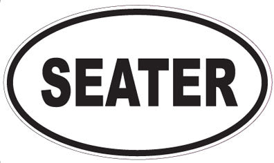 SEATER - Oval Sticker