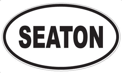SEATON - Oval Magnet