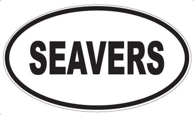 SEAVERS - Oval Magnet