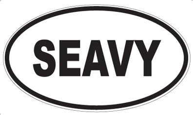 SEAVY - Oval Sticker