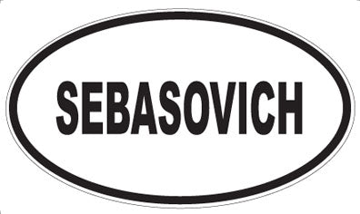SEBASOVICH - Oval Magnet