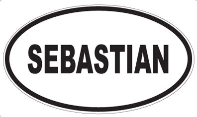 SEBASTIAN - Oval Magnet